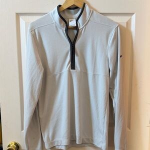 Nike Gray and Black Quarter-Zip Pullover